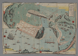 横浜開港当時の絵図